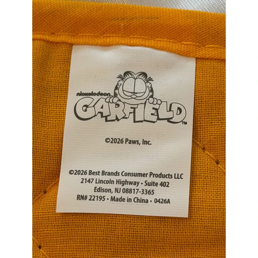 Garfield Never Trust A Smiling Cat Pot Holder Orange Nickelodeon Kitchen NWT
